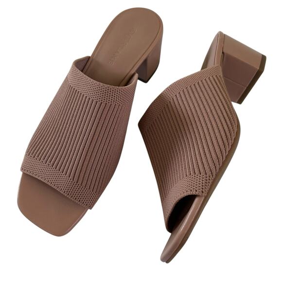 EVERLANE Women’s‎ The Glove Block Heel Mule in ReKnit Blush Tan-Size 6.5 - Picture 3 of 7